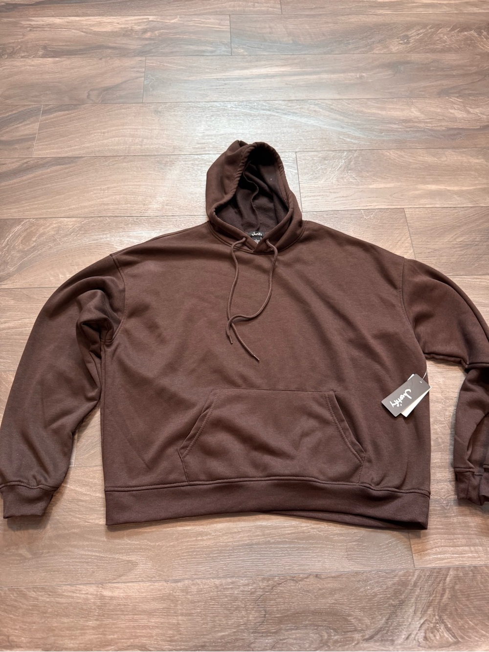 Justify Everyday Hoodie Women’s Large Brown Pullover NWT Fleece